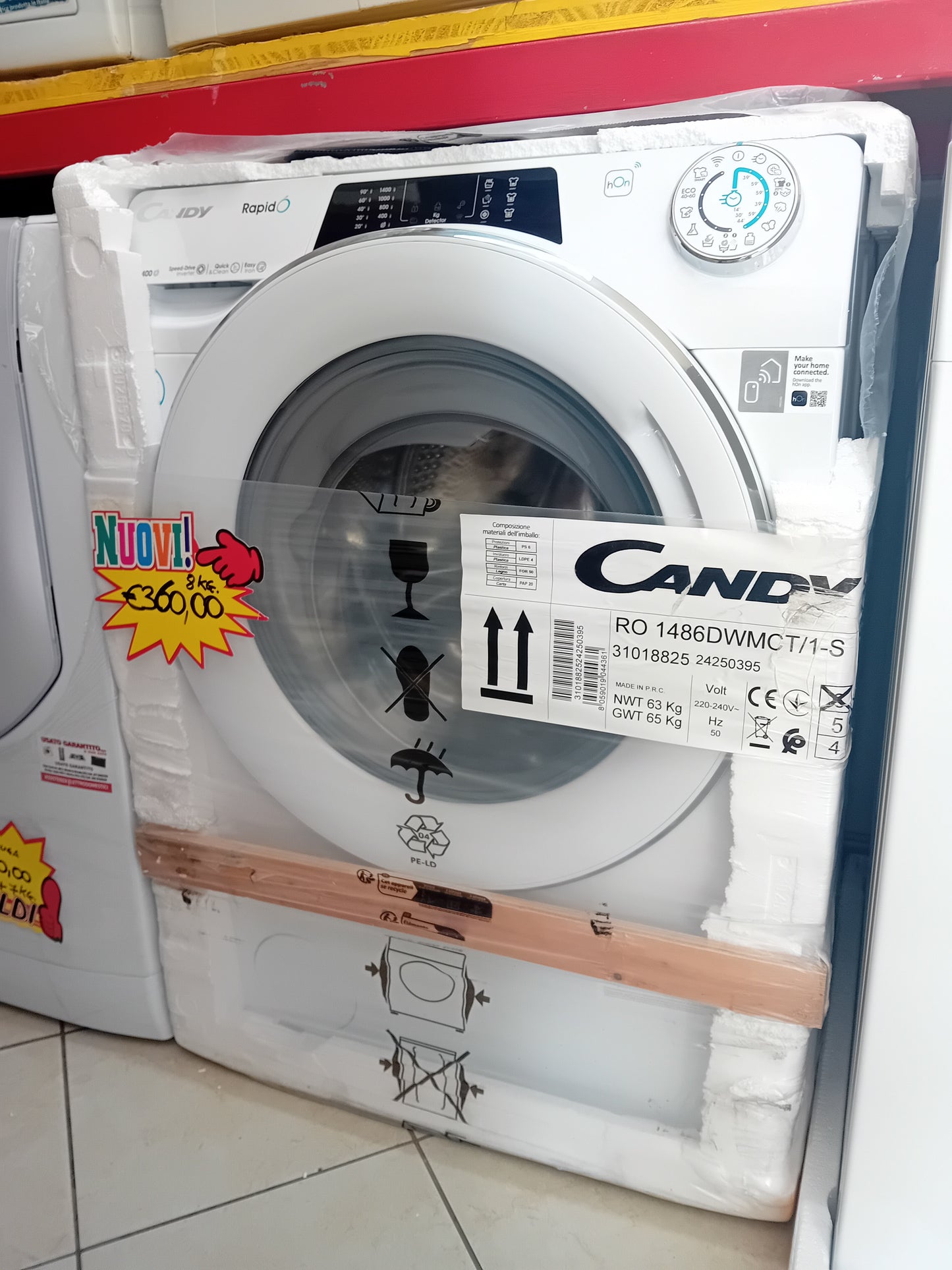 LAVATRICE CANDY RAPIDO' 8KG